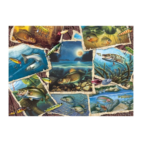 Cobble Hill Toys Cobble Hill Puzzle Fish Pics Fishing Lure 00 Piece